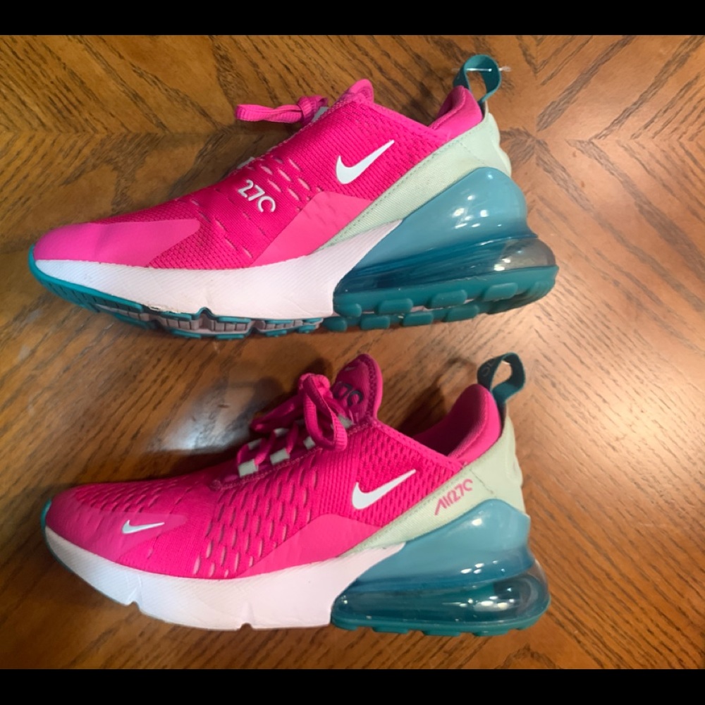 Nike Air Max 270 GS Cabana Pink Teal Tint White